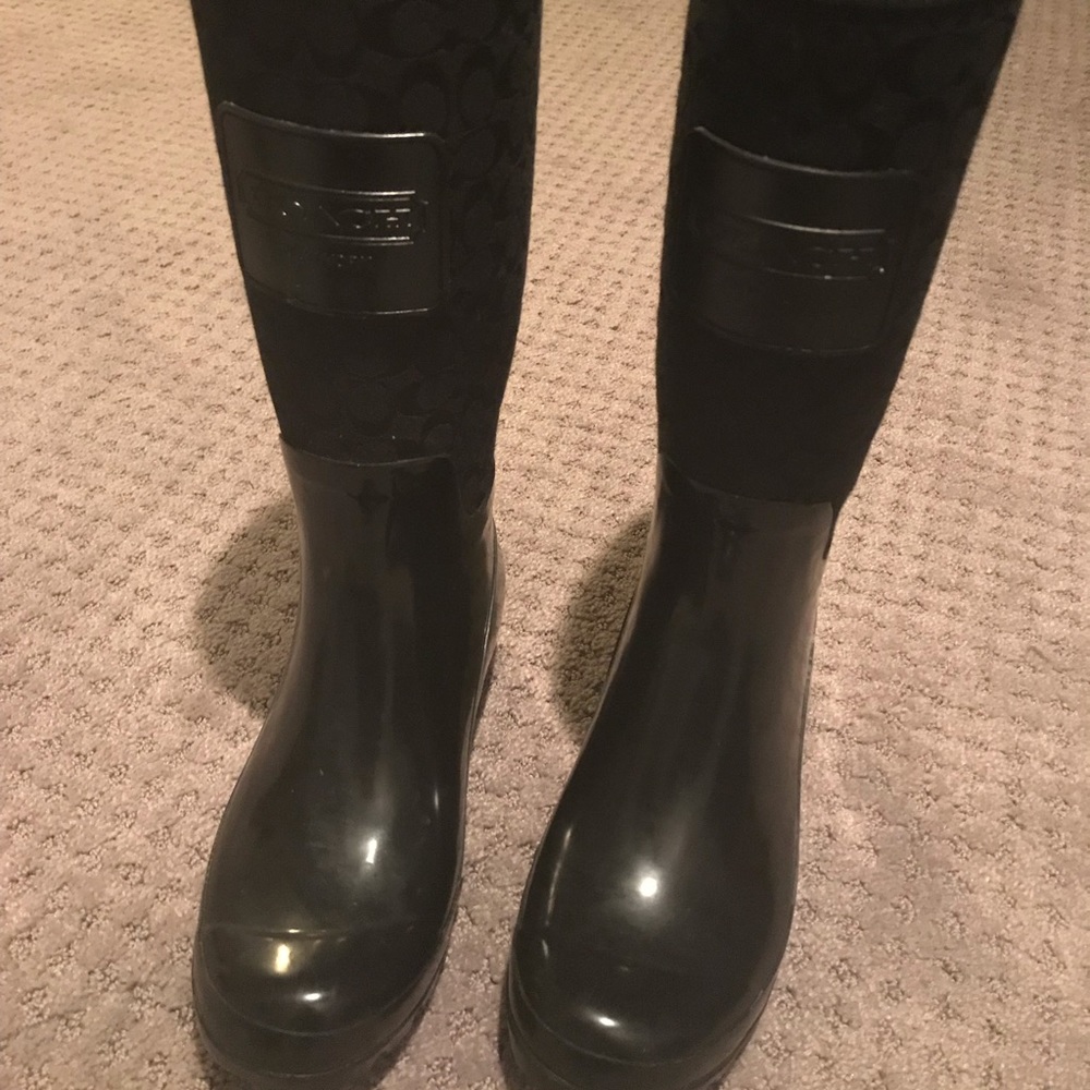 Coach Rainboots size 7